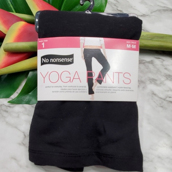 No Nonsense Pants - Black Yoga Pants  size Medium NWT